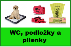 WC, podložky a plienky